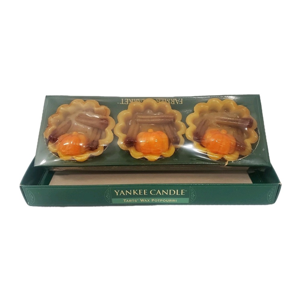 VINTAGE YANKEE CANDLE SPICED PUMPKIN TARTS WAX POTPOURRI MELTS
